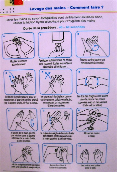 Инструкция для мытья рук